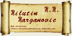 Milutin Marganović vizit kartica
